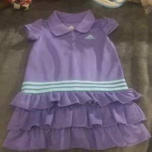 Adidas purple lavender and teal dress18 months